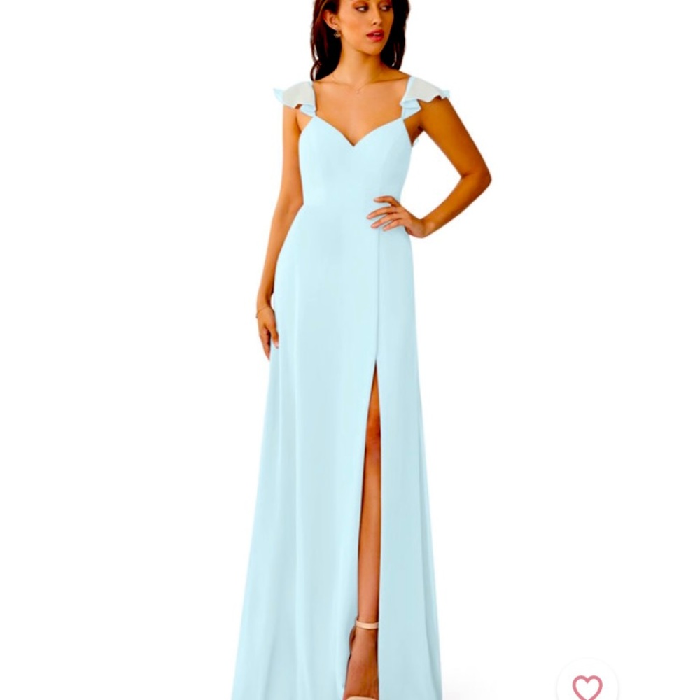 Azazie Everett Bridesmaid Dress in color Mist Size A4